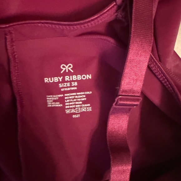 Ruby Ribbon Deep Red Camisole - Picture 3 of 3